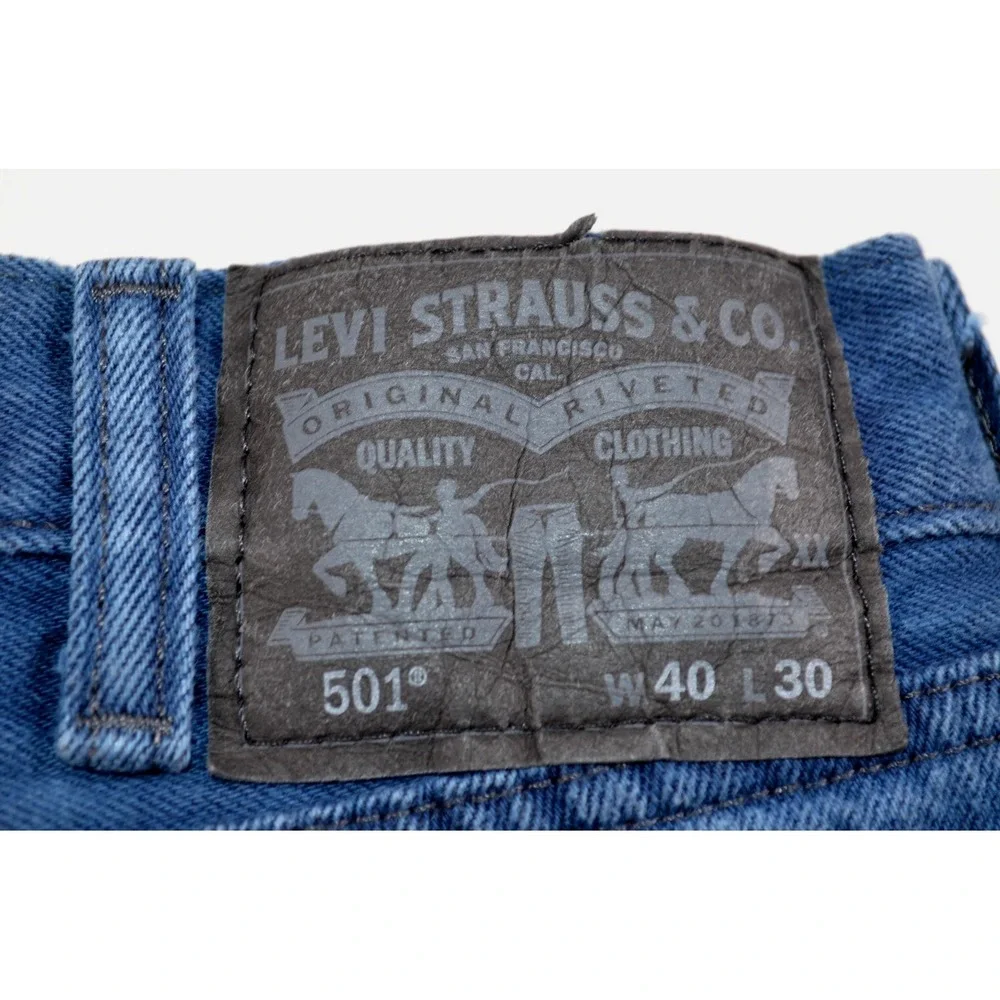 Vtg Levis 501 Indigo Blue Jeans‎ Mens 40x30 INSEAM 27.5